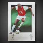 Patrick Vieira Signed Art Print Arsenal Legendary Captain £35