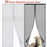 99 Sizes Magnetic Screen Door Net Mosquito Fly Insect Mesh Guard Curtain NEW UK 