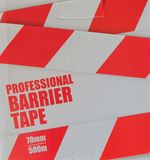 Professional Barrier Tape  500m x 70mm Red and White