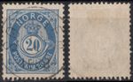 B11-8 Norway 1886-93 NK 54, nicely canc. Søveien 12 4 1893, MI 46.
