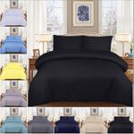 4 PCS BEDDING SET 400 TC 100% COTTON DUVET COVER WITH FITTED SHEET PILLOW CASES