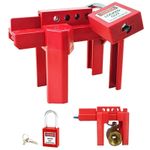 Adjustable Ball Valve Lockout Safety Padlock Faucet Handle Pipe Outdoor Spigot