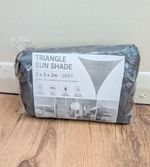 Sun Shade Triangle 3M Sail UK Waterproof Heavy Duty 98% UV Block Garden Awning