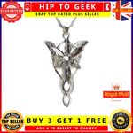 Lord of the Rings Silver Necklace EVENSTAR Pendant Hobbit LOTR + GIFT BAG Arwen
