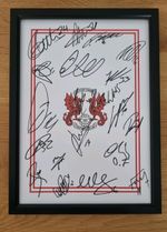 leyton orient Fc Signed 2026 A4 Sheet Framed  hand signed autograph