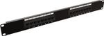 CAT5e Network Patch Panel Rack  Mountable RJ45 Ethernet Hub 19" Racks 16 Port 1U