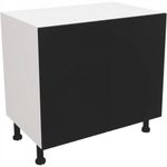 Fully Assembled Kitchen 1000mm Base Unit Matt Black Cabinet