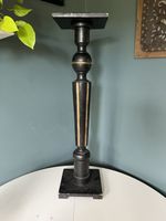 Vintage Black Plant Stand Jardiniere Torchere