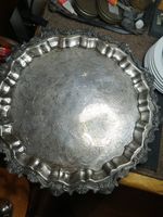 VTG Sheridan Silver Co Silver Plated 18" Footed Serving Tray