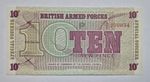 British Armed Forces Ten New Pence Special Voucher 6th Series (1972) UNC