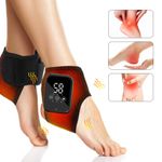 Electric Foot Ankle Massager Relieve Ankle Pain 3 Heat Levels, 3 Vibration Modes