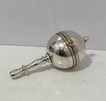 Royal Mint Baby Rattle Featuring A Spherical &£5 Coin 2002 Decorative Handle