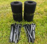 Gutter Net Protection Mesh Guard with 30 Fixing Clips (12m x 17.5cm)