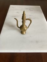Miniature Brass Islamic Middle Eastern Ewer / Coffee Pot Decorative Metalware