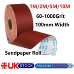 60-1000Grit Emery Cloth Sandpaper Roll Polishing Aluminum Oxide Abrasive Paper
