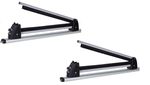 Ski Lock 2psc Silver Snowboard Holders Carriers Mounting Locking S3 on Roof Bars