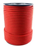 Red Quality Double Braid on Braid Polyester Mooring Yacht Marine Rope