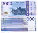 Norway 1000 Kroner - 2019 Circulated aVF P57