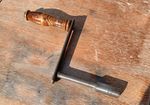 Antique Wood Handle Winder Crank Wind Out Extending Table Key
