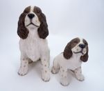 Leonardo Collection Dog Figurine English Springer Spaniel And Puppy Ornament