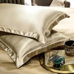 2 PCS 100% Pure Silk Pillowcase Real Natural Silk Mulberry Silk Pillow UK