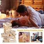 Adult Naughty Games Wooden Tumble Tower Couples Game for Date Night 48 Blocks UK