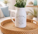 House Warming Gift For New Home Personalised Flower Vase Jug Moving In Present