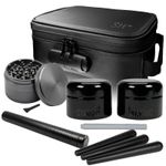 STASHIC Elite Smell Proof Bag Bundle - Lock - Tray - Grinder - UV Jars - Tubes