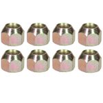 Pack of 8 3/8" UNF Conical Wheel Nuts Nut For Trailer Suspension Hubs Trailers