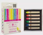 Sennelier 6 Assorted Artists Oil Pastel Box Set - FLUORESCENT COLOURS