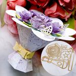 3D Bouquet Gift Box Metal Cutting Dies Stencils Scrapbooking Card Making Crafts