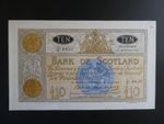 SCARCE HUGE SIZE 1963 BANK OF SCOTLAND £10 BANKNOTE ORIGINAL VF