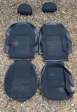 Land Rover Defender FRONT Seat Covers PUMA MONDUS CLOTH + Headrests *EXCELLENT*