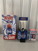 Slush Puppie Slushie Maker with Slushie Syrup Strawberry Raspberry Frozen Drink