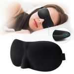 Eye Mask for Sleeping 3D Contoured Cup Blindfold Concave Molded Night Sleep Face