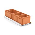 Rear pull-out 120x40 - Box Van - One Hand Operation - Eurobox - Heavy Duty Pull-Out