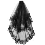 Women's 2 Layer Wedding Veil Lace Edge Bridal Wedding Accessory