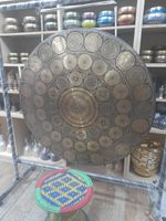 26" Tibetan Healing Gong — Handmade Hand-Hammered Sound Gong for Meditation