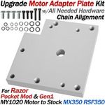 Upgrade For Razor Pocket Mod Motor Adapter Plate Kit Gen1 Pocket Mod & RSF/MX350