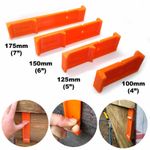 Feather Edge Close Board Cladding Fencing Spacer Tool 100mm 125mm 150mm 175mm