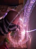 Fibre optic sensory harness lights 3.2 mm  Flexible (30x200 cm) autism, children