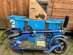 New Micro Scooter Flex Deluxe Adult Scooter Blue with Carrier Bag and Accessorie
