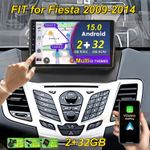 For Ford Fiesta 2009-2014 Android 15.0 Apple Carplay Car Radio GPS Navi + Camera