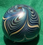 Vintage OKRA Paperweight Signed RPG 82 Studio Art Glass