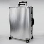 Rimowa Classic Flight Suitcase Leather Silver Hardware
