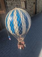 Authentic Models Floating The Skies Hot Air Balloon Blue Stripe