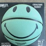 Chinatown Market Smiley Indoor Basketball 29.5 in Size 7 Green/Black Rubber