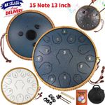 Steel Tongue Drum 15 Notes 13 Inch F-Key Panda Balmy Drum Percussion Instrument