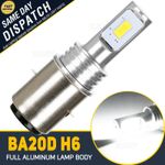 BA20D S2 S1 H6 LED Motorcycle Headlight Bulb Motorbike Headlamp Hi/ Lo Spot Beam