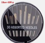 30 X Hand Sewing Needles ASSORTED SIZES EASY THREAD Big Eye Set UK 🇬🇧